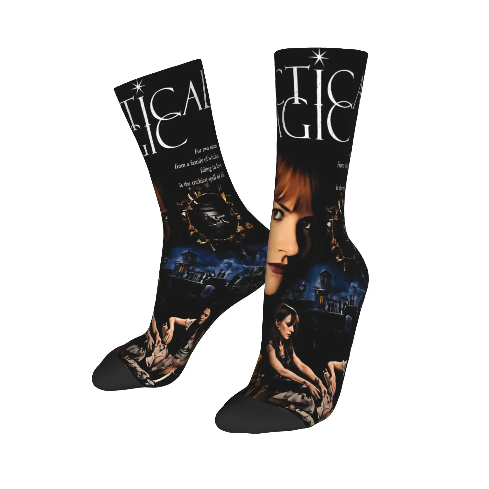 Practical Magic Movie Witchcraft Sisterhood Witchy Romance Spell Socks for Women Men All Season  Super Soft Middle Tube Socks