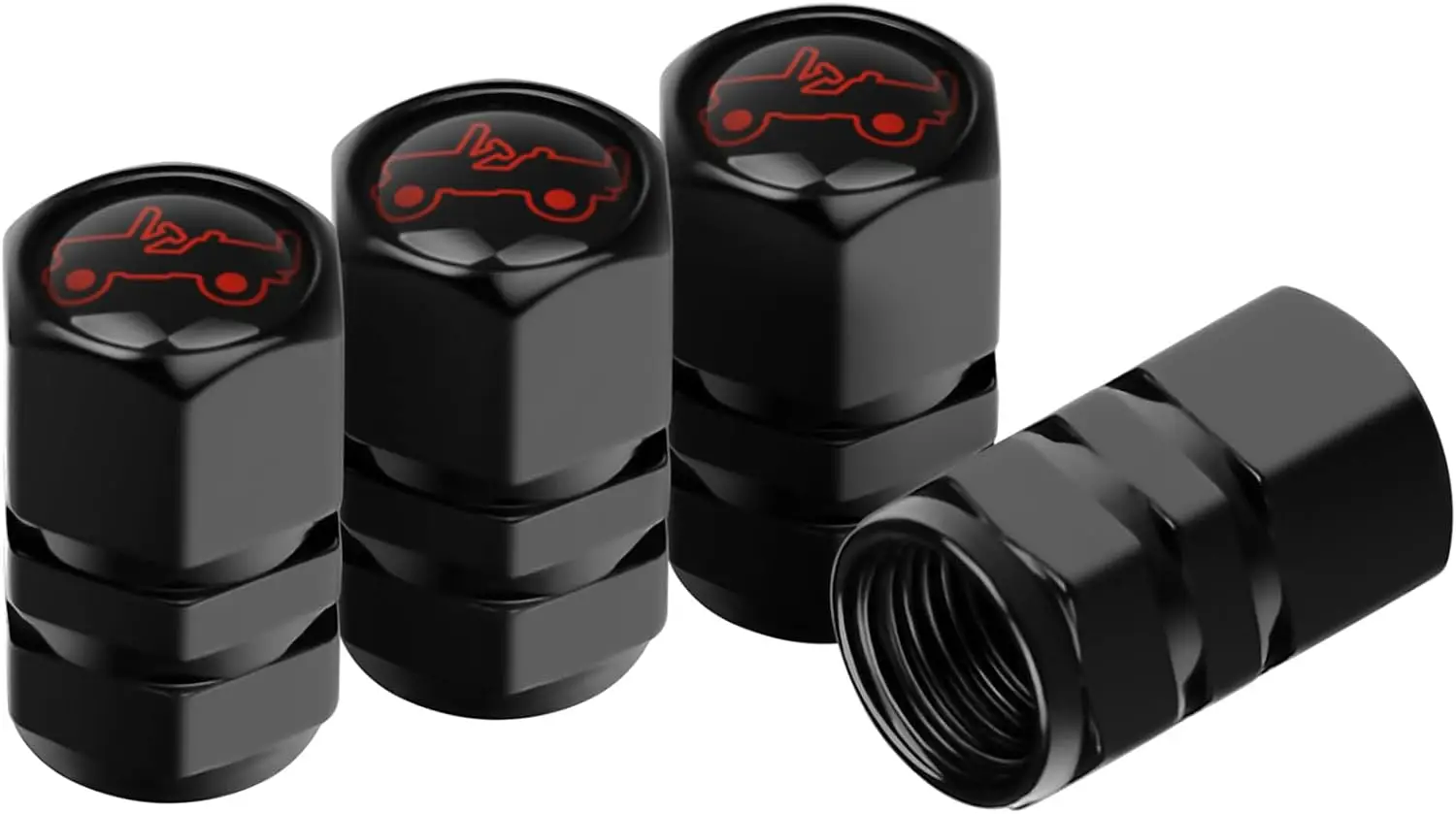 Car Wheel Tire Valve Caps Tyre Stem Covers Airdust Waterproof For Jeep Renegade Compass Wrangler Patriot Grand Cherokee Rubicon