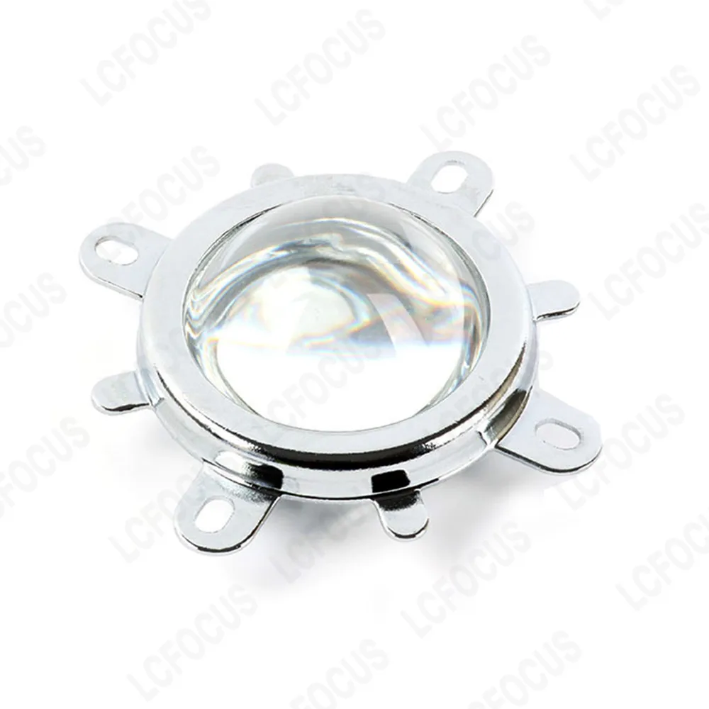 Imagem -05 - Conjunto de Lentes Led de 44 mm Vidro Óptico de 60 90 120 Graus Mais Colimador de Espelho de 50 mm Mais Suporte Fixo Adequado para Chip Led Cob de 20 w 30 w 50 w 100 w 1