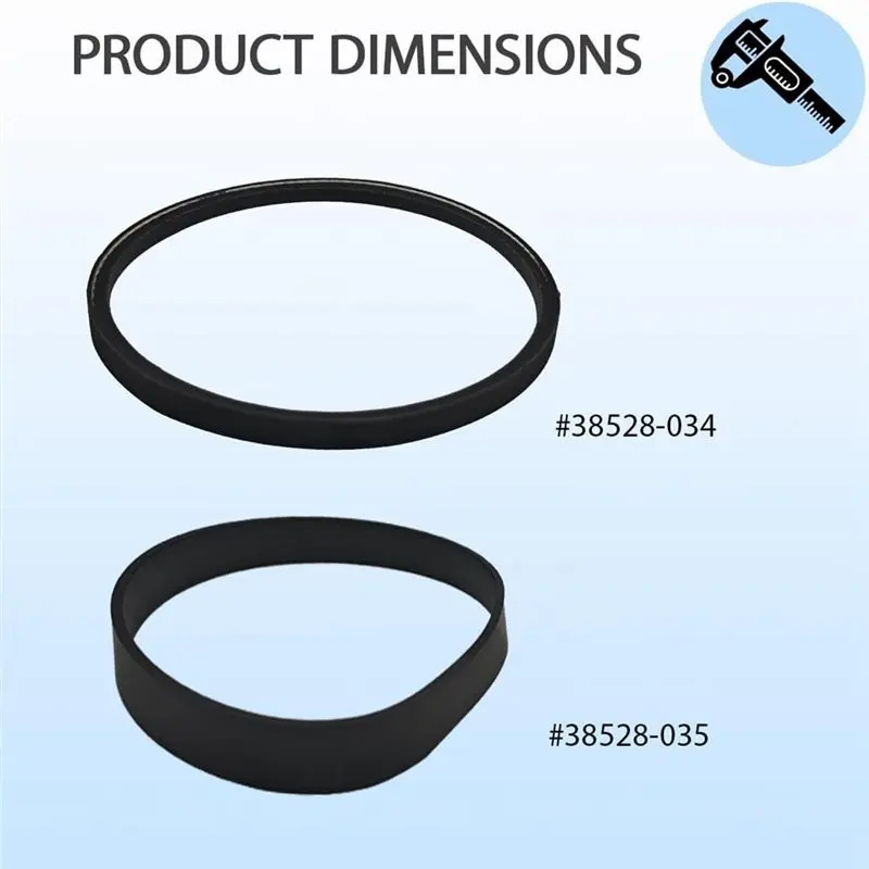 SEWS-For Hoover Wind Tunnel Self-Propelled U6485900, U6420900, U6476900, Mach 5/6 Replacement Vacuum Belt Set(38528-034& 38528-0