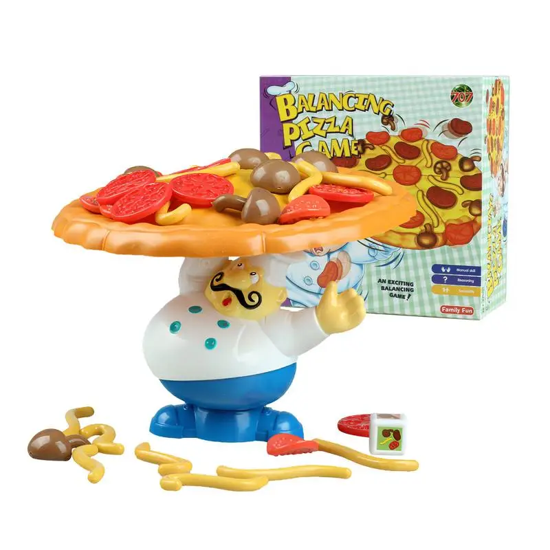 

Pizza Balance Game Stacking and Balancing Pizza Game Parent Child Interactive Toys Multiplayer Board Games Tabletop Pizza Toy