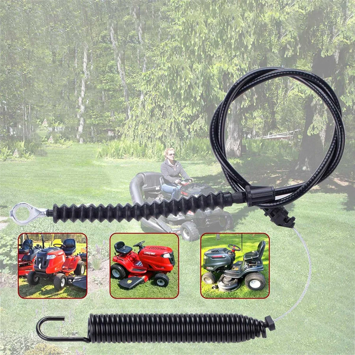 Cable Cable Deck terlibat kabel cocok untuk pengrajin, MTD, mesin halaman, Troy-Bilt,Husky, bayinya pemotong rumput traktor