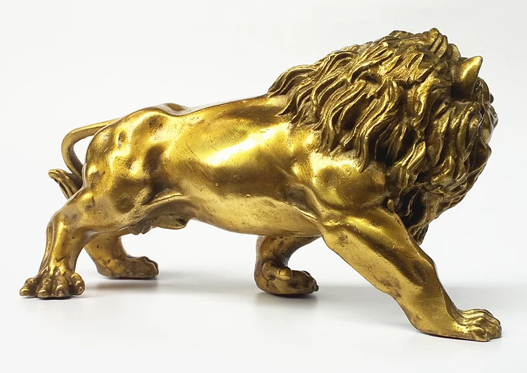 أعلى بارد متجر المنزل الديكور الفن حظا سعيدا تشن تشاي بي شياي النحاس الأسد فنغ شوي زخرفة فنغ شوي تمثال