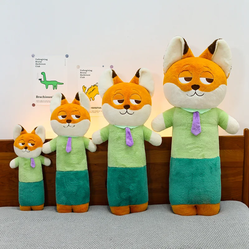 50/70/90/110cm Rabbit Fox Plush Toys Kawaii Anime Movie Nick Judy Stuffed Doll Room Decor Bedside Cushion Sofa Pillow Kids Gifts