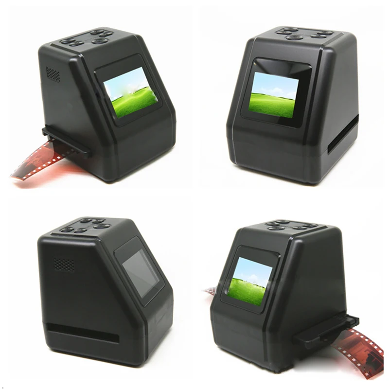 Scanner de filme negativo portátil de 22MP, conversor de corrediça de 35 mm, visualizador de imagem digital com LCD de 2,4