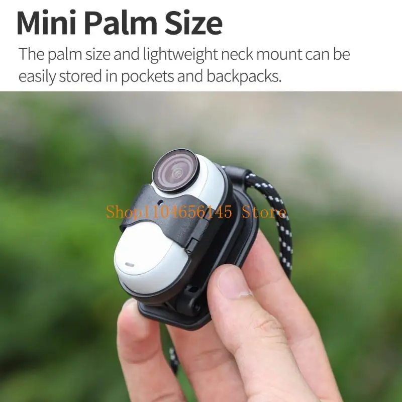 حامل رقبة مغناطيسي قابل للتعديل 5asd لحامل كاميرا GO 3، مرونة في التصوير، حزام رقبة قابل للتعديل وبدون ضغط