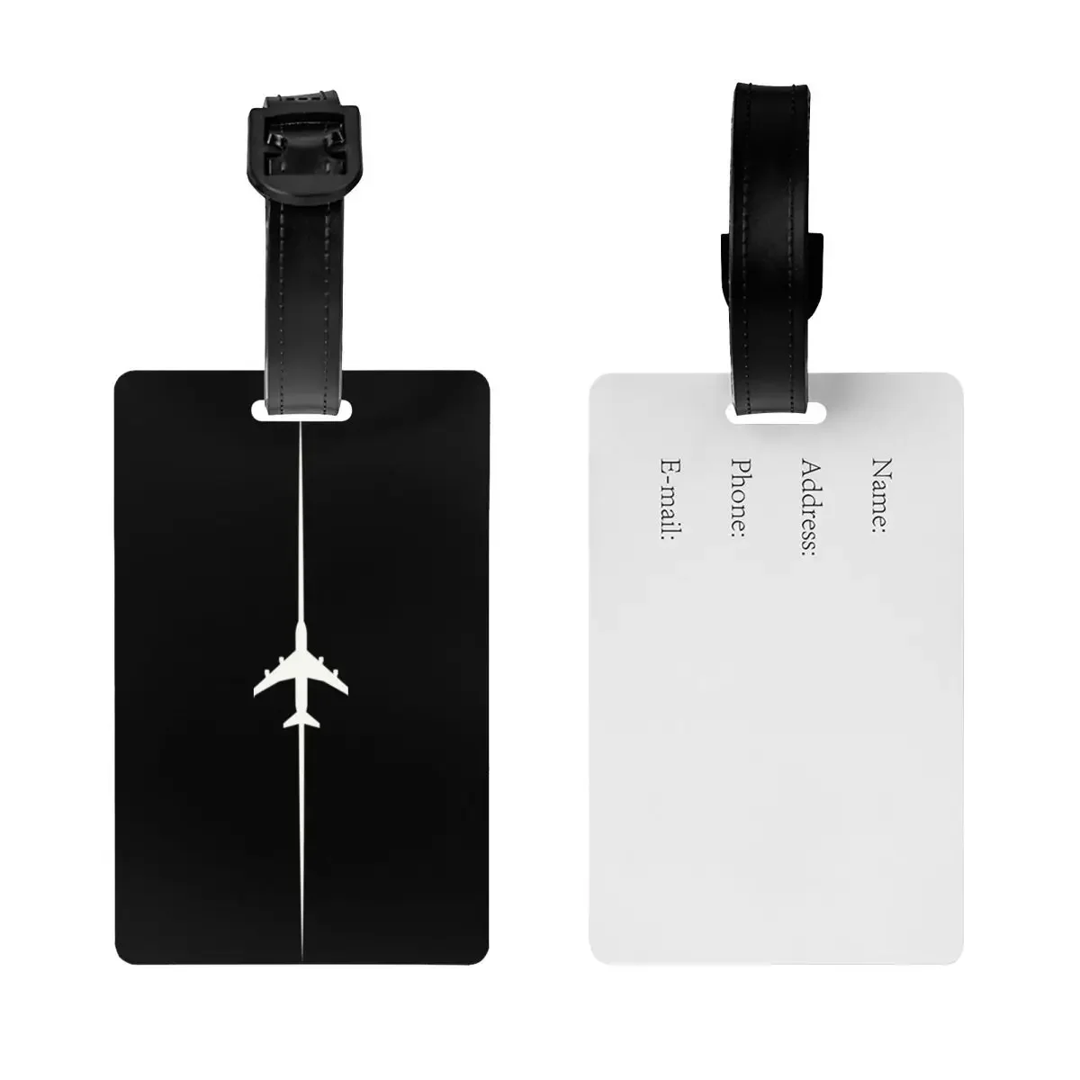 Aviation Plane Crossing Luggage Tag Custom Airplane Aviator Pilot Baggage Tags Privacy Cover Name ID Card