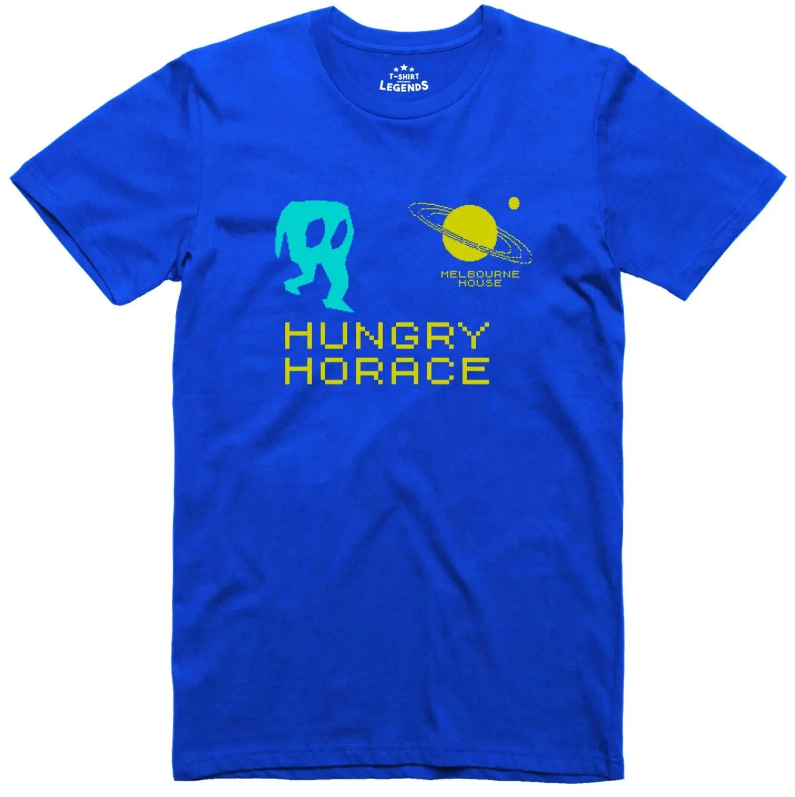 Hungry Horace T Shirt Mens Loader Art 8 Bit Officially Licensed  48k