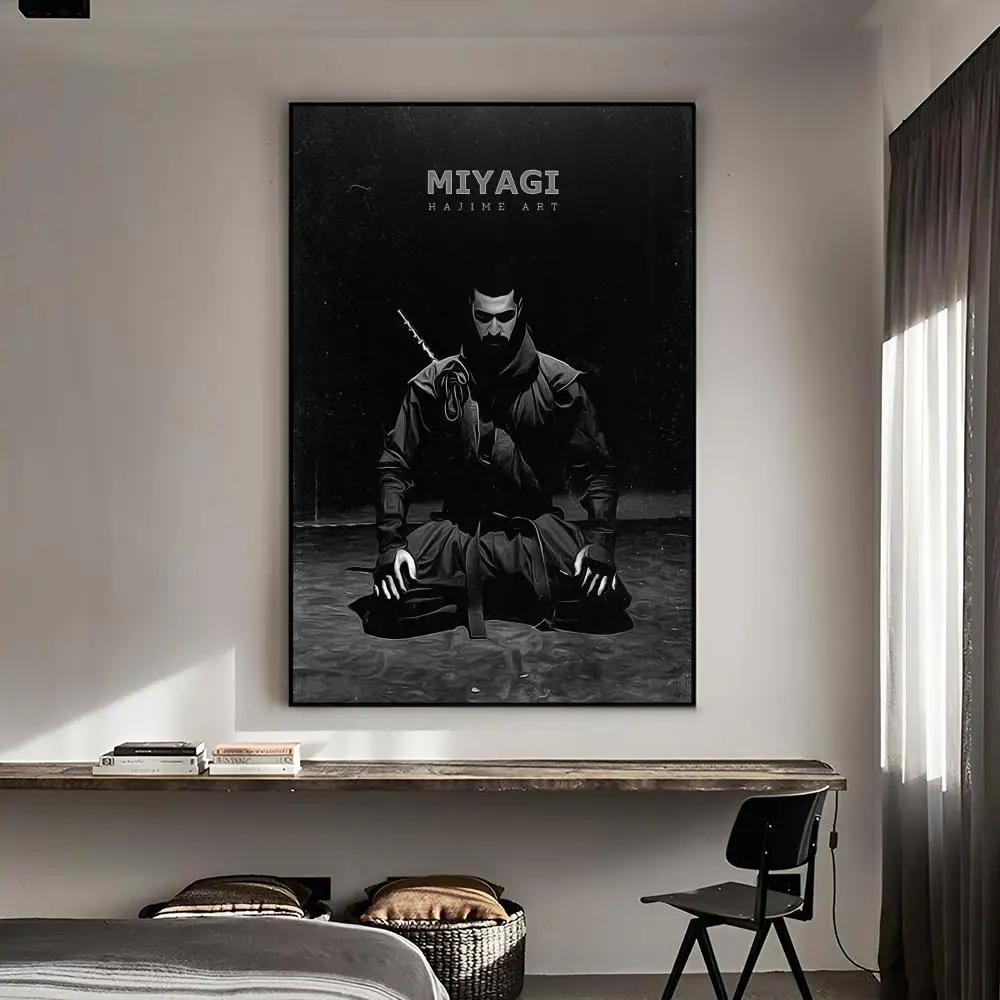 1PC Russian Rapper Miyagi Retro Print Poster Paper Waterproof HD Sticker Bedroom Entrance Home Living Room Bar Wall Decoration