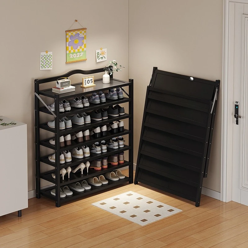 

Полка для обуви, многослойная бытовая дверь, складной шкаф для обуви, бесплатная установка, полка для обуви