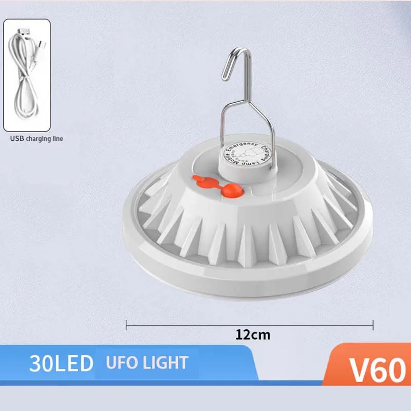 Rechargeable LED Lamp Bulb Waterproof  Camping Light 3 Lighting Modes  Picnic   Hiking Outdoor Portable Emergency Night Lights image 5