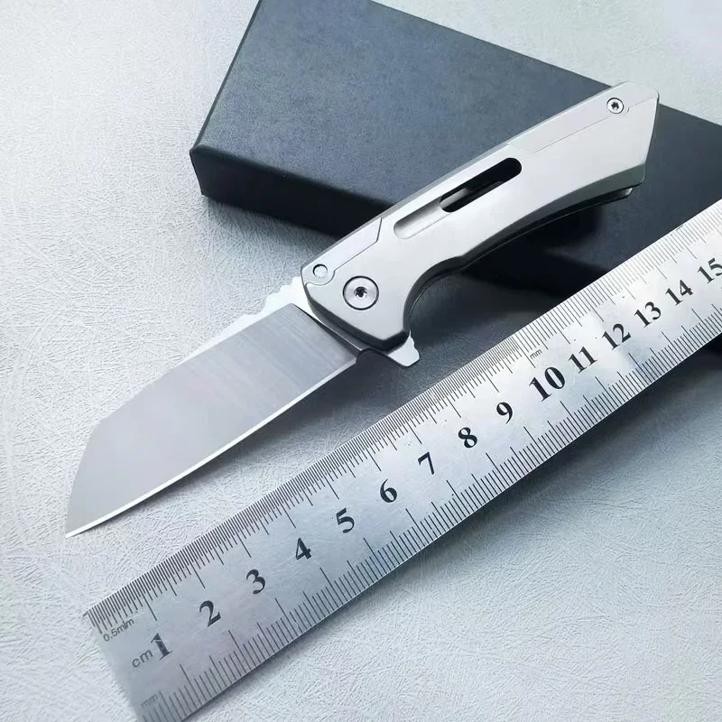 

Outdoor stainless steel folding knife, EDC portable pocket knife, open box-knife, suitable for travel, BBQ knife, cutting-knife