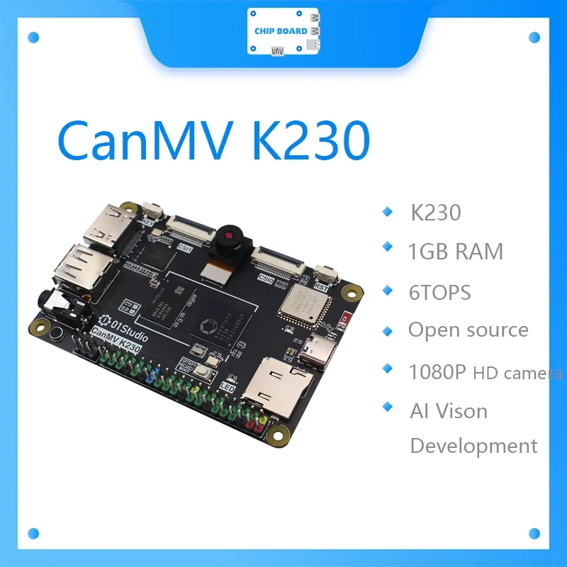 Комплект устройств CanMV K230 AI Dev: двухъядерный процессор RISC-V с камерой K210 для встроенных растворов Vision и Edge AI (Kendryte K230)