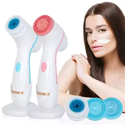 NEW Cleansing Brush Sonic Nu Face Rotating Cleansing Brush Galvanica Facial Spa System Can Deeply Clean and Remove Blackheads