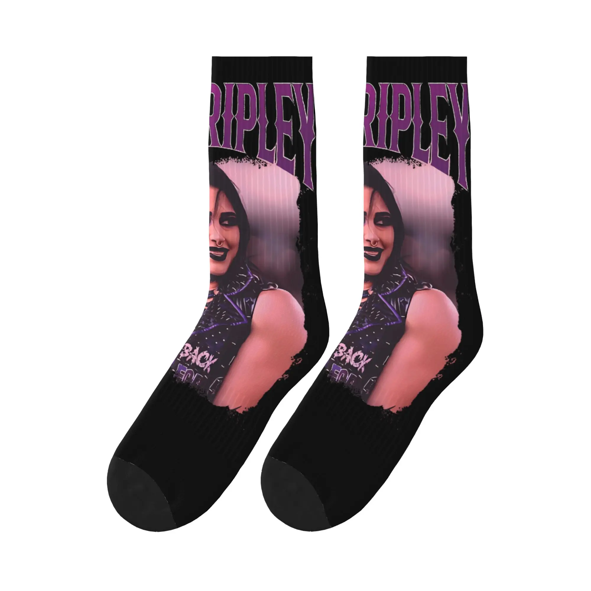 

Bootleg Design Rhea Ripley Wrestling Wrestler Stockings Socks Winter Anti Slip Socks Women Men Running Sports Comfortable Socks