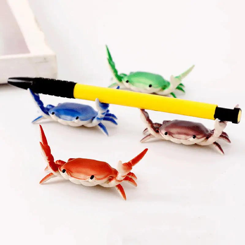 Simulation Crab Pen Holder Desktop Organizer Multifunctional Animal Shape Weightlifting Crab Pen Storage Home Decor