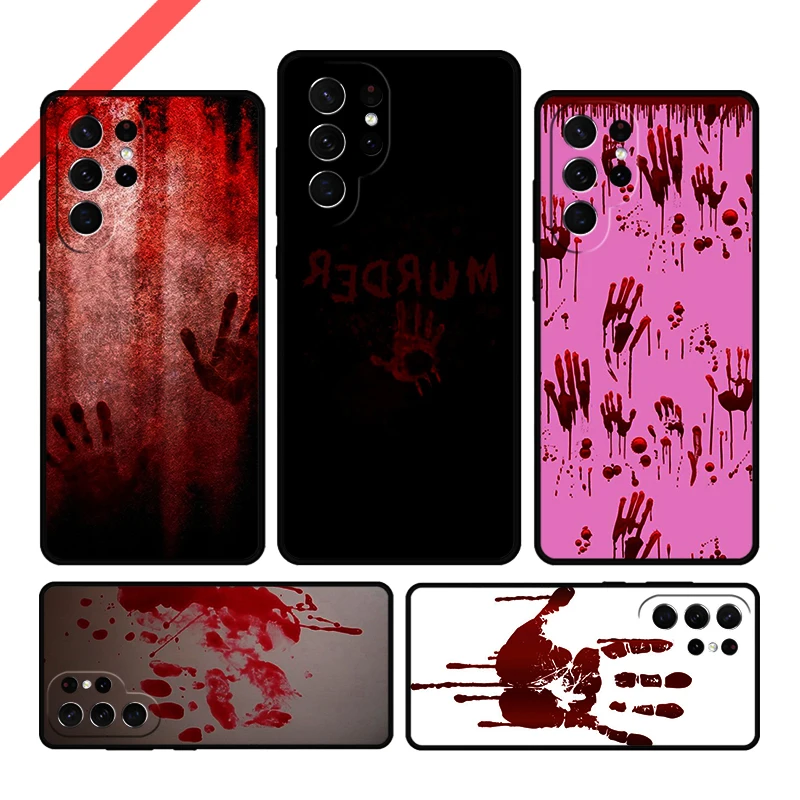 

Чехол для телефона Bloody Blood Hand для Samsung Galaxy S20 FE S21 S23 Plus S24 S25 S22 Ultra Coque Note 10 20 Note10 Cover Capa