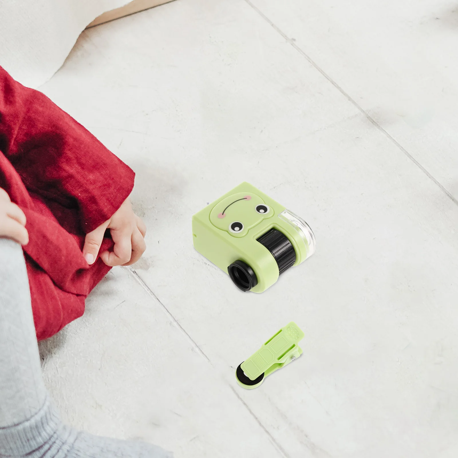 مجهر أطفال عارض بصري محمول بحجم الجيب مع إضاءة LED للتجارب الداخلية ومراقبة تفصيلية واضحة