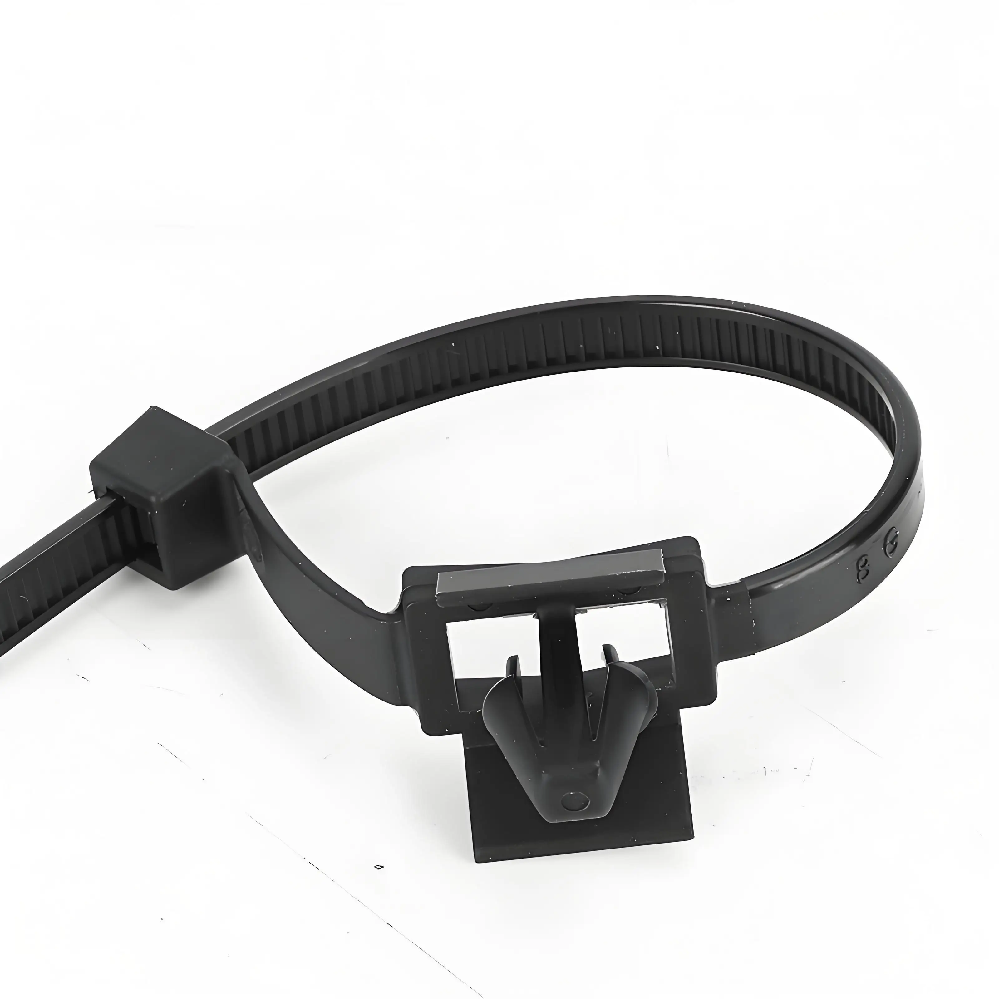 10pcs X128 Automotive Zip Tie 4.7*210mm Middle Push Mount Cable Tie with Arrow & Wing for Apertures 5.8-6.6mm Plate Thickness