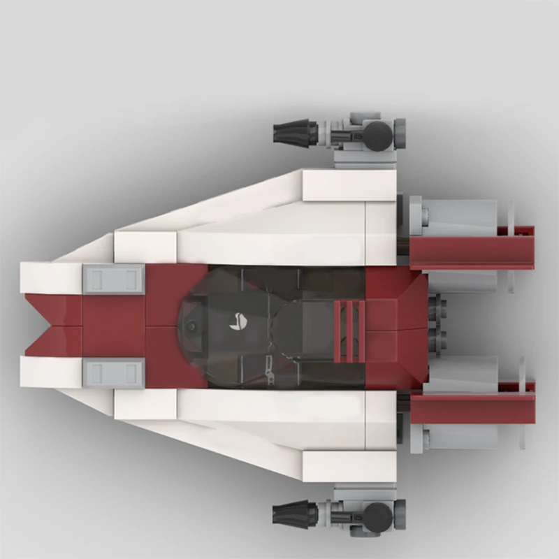 123 Pièces Avion de Chasse Sci-Fi Haute Vitesse MOC Modèle de Blocs de Construction Modulaires Personnalisables Éducatif Simple DIY Jouet Cadeau de Fête