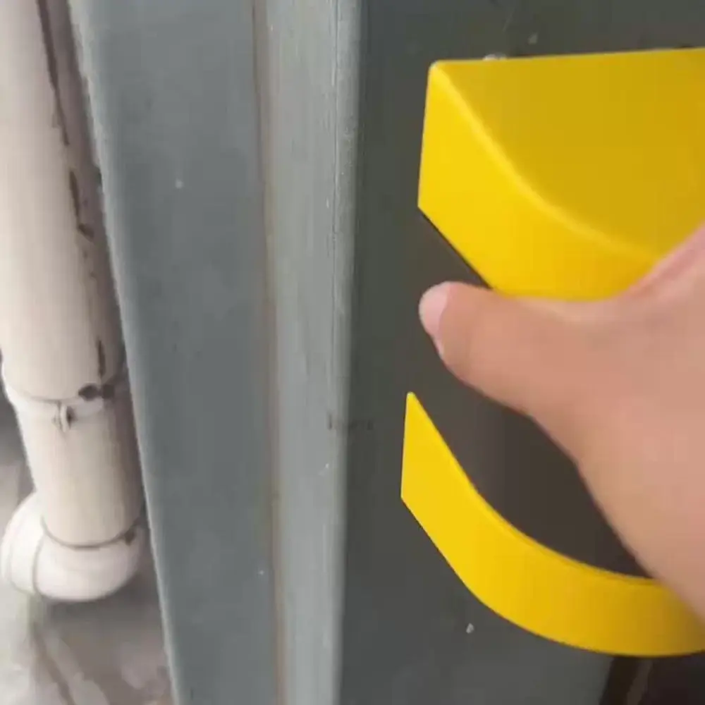 Yellow Black Striped Retractable Belt Barrier 2/3/5M Telescopic Belt Wall Mount Caution Belt Slow Rebound Space Saving