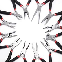 8pcs Mini Jewelry Pliers, Round Curved Needle Nose Beading, DIY Craft Tools Kit for Jewelry Making And Repairing