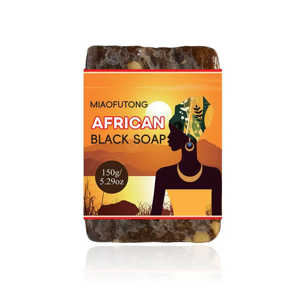 الصابون الأسود الأفريقي زبدة الشيا صابون يدوي الصنع تنظيف حمام ترطيب التطهير العميق تقشير السيطرة على النفط يهدئ البشرة #5