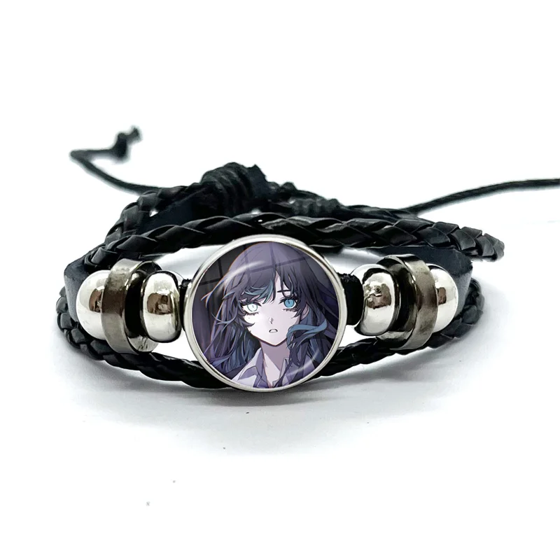Ado Kyogen X Uta  I Love Ado Glass Bracelets Art Multilayer Braided Bracelets Bangles Handmade Jewelry Gifts