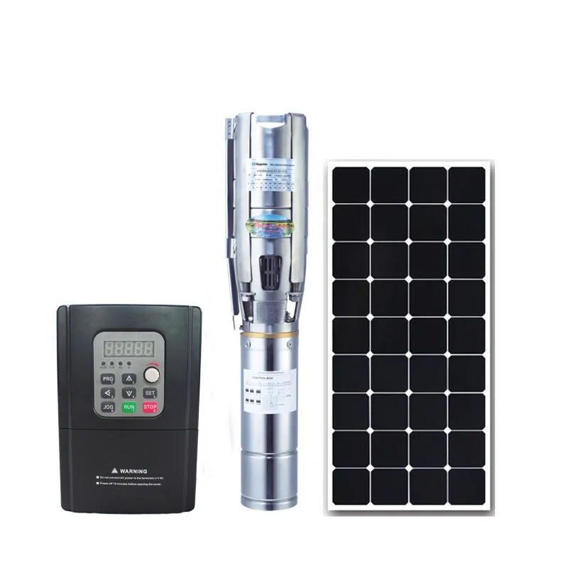 Kepeida 6inch 38m 3HP AC DC Stainless Steel Submersible Solar Deep Well Water Pump For Agriculture Irrigation