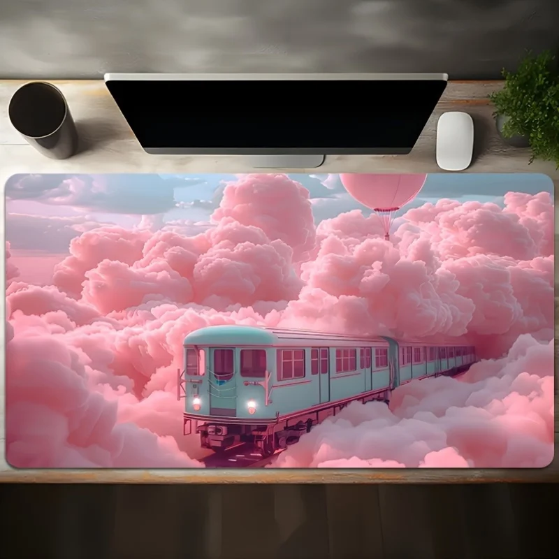 

Широкий коврик для компьютерной мыши с тканевой поверхностью и резиновой основой для дома, офиса, ноутбука, клавиатуры, удобный аксессуар для рабочего стола