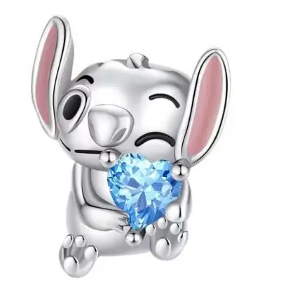 Hot Sale Miniso 925 Silver Charm Fit Original Bracelet Jewelry Pendant Dog Pandent Sparkling PAWS Bead Sisters Dangle Trinkets - view 6