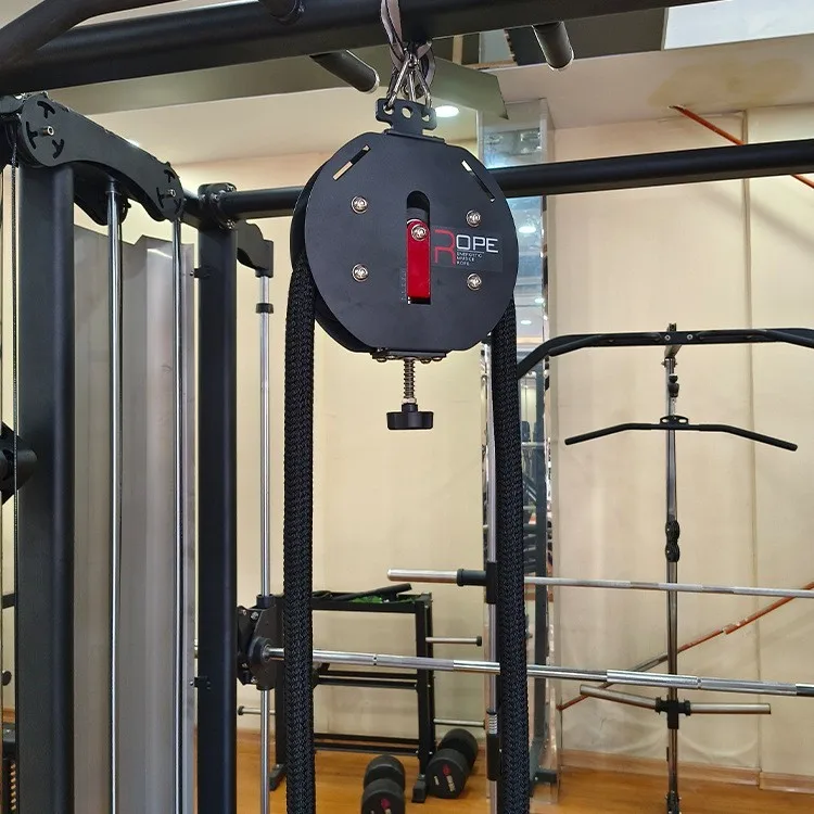 Home Gym Rotatively New Speed Adjustable Climbing Machine Rope Pulling Machine Endless Suspended Rope Trainer