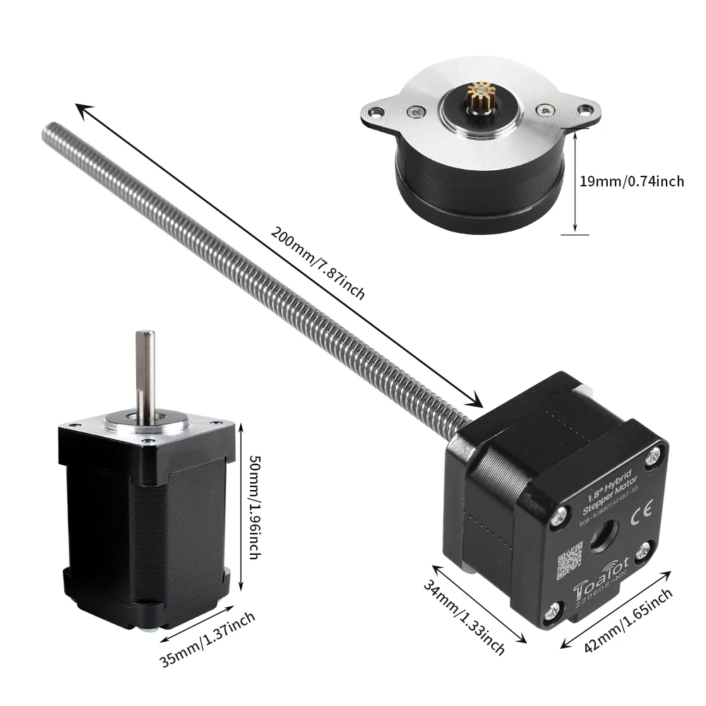 Imagem -03 - Voron Salada Garfo-stepper Motor Kit Panqueca Nema14 Integrado Parafuso de Chumbo Impressora 3d tipo Trident Nema17