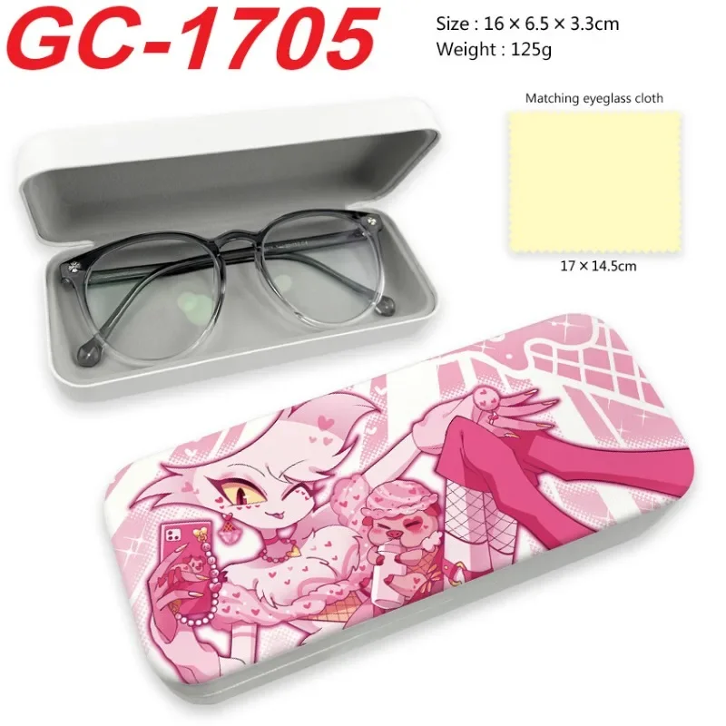 Hazbin Hotel Glasses Box Anime Figure Portable Men Women Cartoon Sunglass Case Fashion Glasses Storage Case Protective Cover