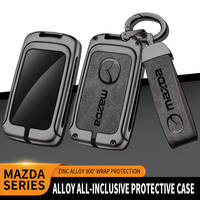 For Mazda Axela Atenza 3 2 6 CX3 CX5 CX30 CX8 CX9 MX5 RX7 RX8 SKYACTIV Zinc Alloy Car Key Holder Remote Protector Car Key Cover