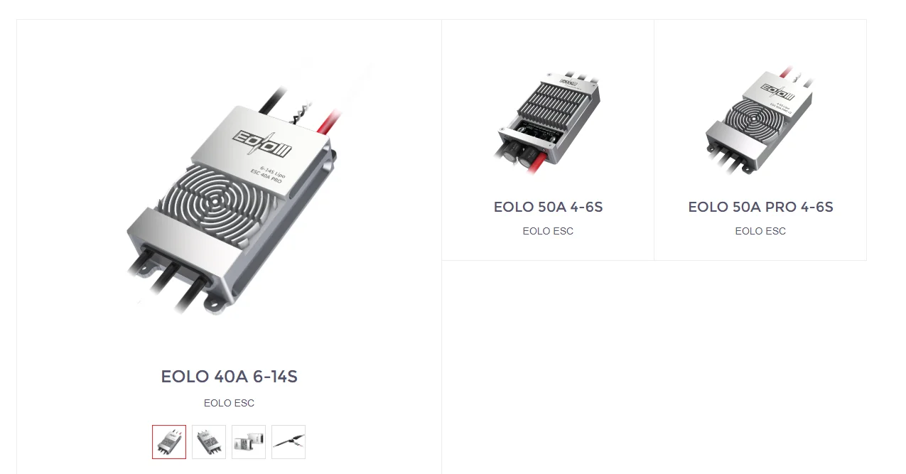 Sunnysky Eolo 40A 6-14S/ 50A Pro V2/60A PRO 6-14S Multirotor Industry ESC 4-6S IP67 electronic speed controller