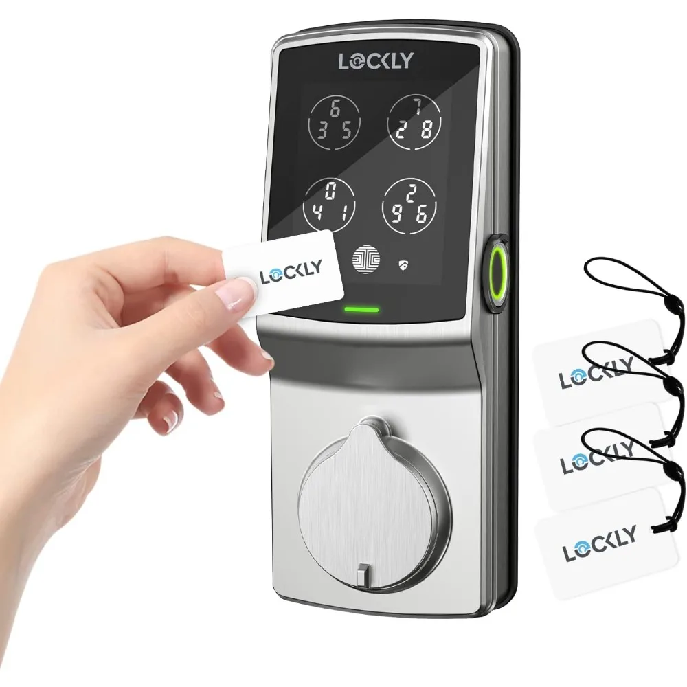 Secure Plus, RFID Card Smart Lock, Keyless Entry Doory Lock, PIN Genie® Keypad, 3D Biometric Fingerprint Sensor, Auto Lock - Sa