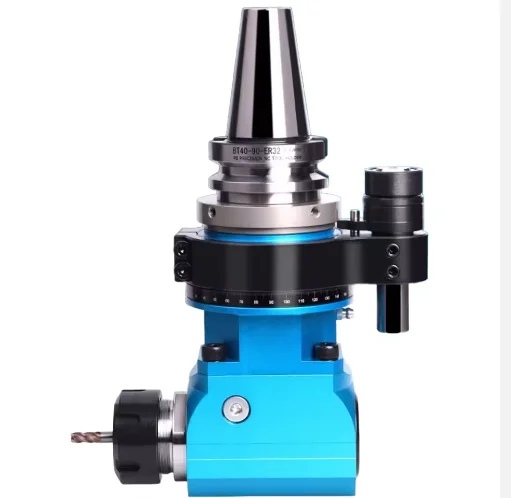 New Fine Angle Head Side Milling Head 90 Degree BT40ER32 Horizontal Milling Head Shank CNC Machining BT50 Center Right Angle