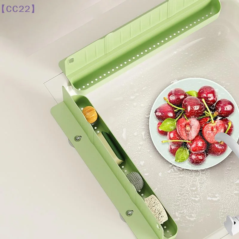 

【CC22】Защитный экран от брызг для кухонной раковины, водонепроницаемый дренажный и хранительный лоток для мытья посуды, органайзер для кухонной утвари{C}