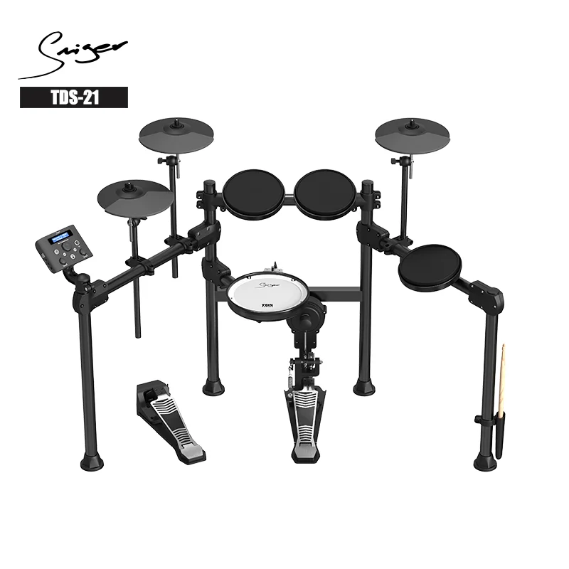 

MSPortable Drum Kit TDS-21 Musical Drums Instruments Set Wholesale Electronic Drum Set for Beginner/advanced Player