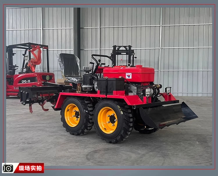 Agricultural Tracked Cultivator, Rotary Tiller, 25Hp/32Hp/agricultural Machinery, Remote-controlled Tracked Tractor, Hot Selling