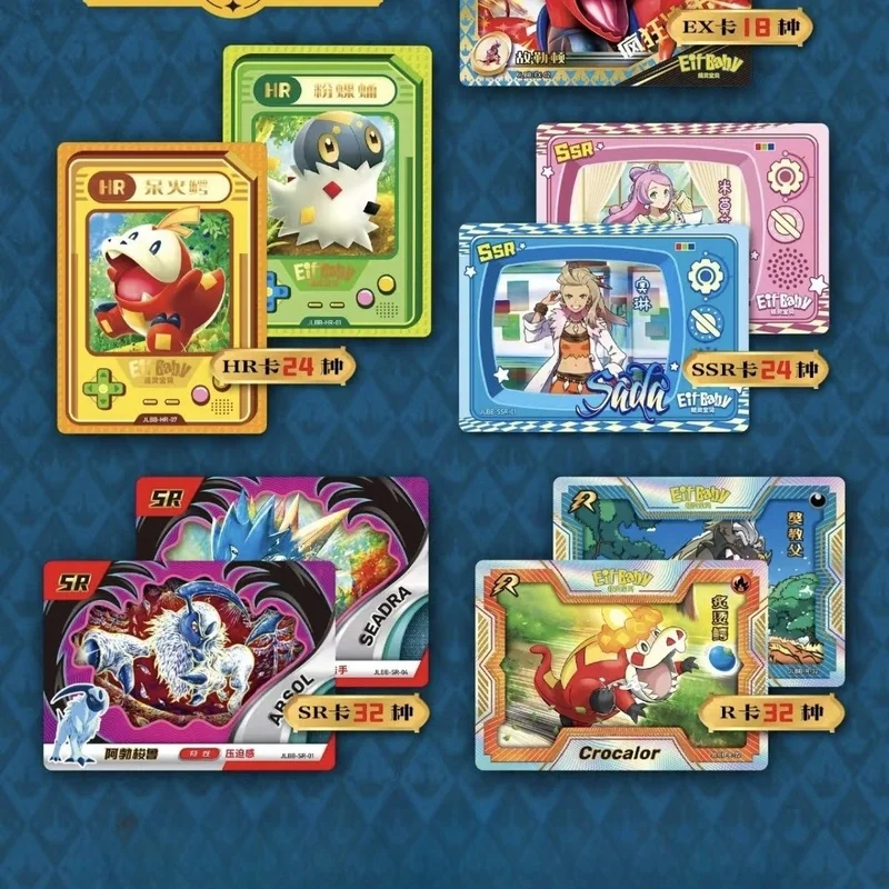 New 30 Bag Pokemon Anime Game Elf Card Luxury Pet Card Collection Exchange Box Card Toys Children'S Hobbies Kid Toy Holiday Gift