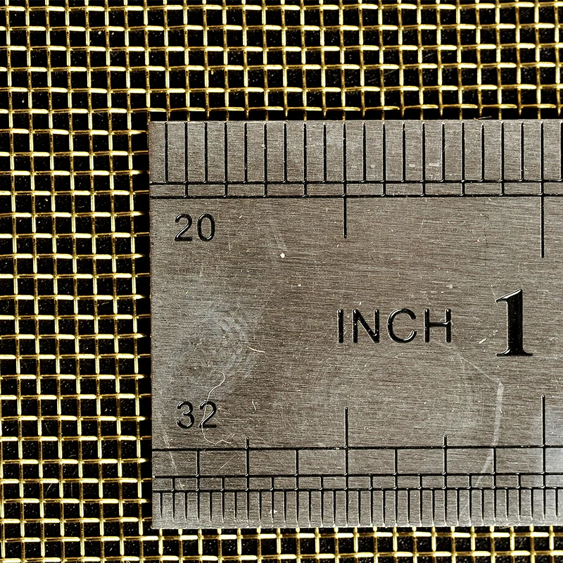 20-500 Mesh Brass Mesh 1M Length Shielding Copper Wire Corrosion Resistant Customizable