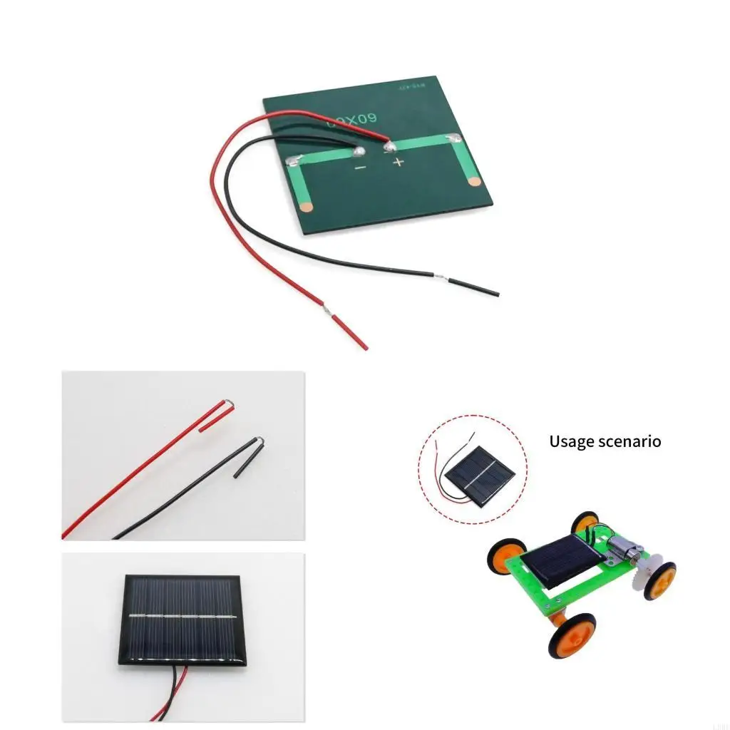 L9BE Portable Solar Plate 2-3V 100mA Small Cell Module Polysilicon Board Charging Panel