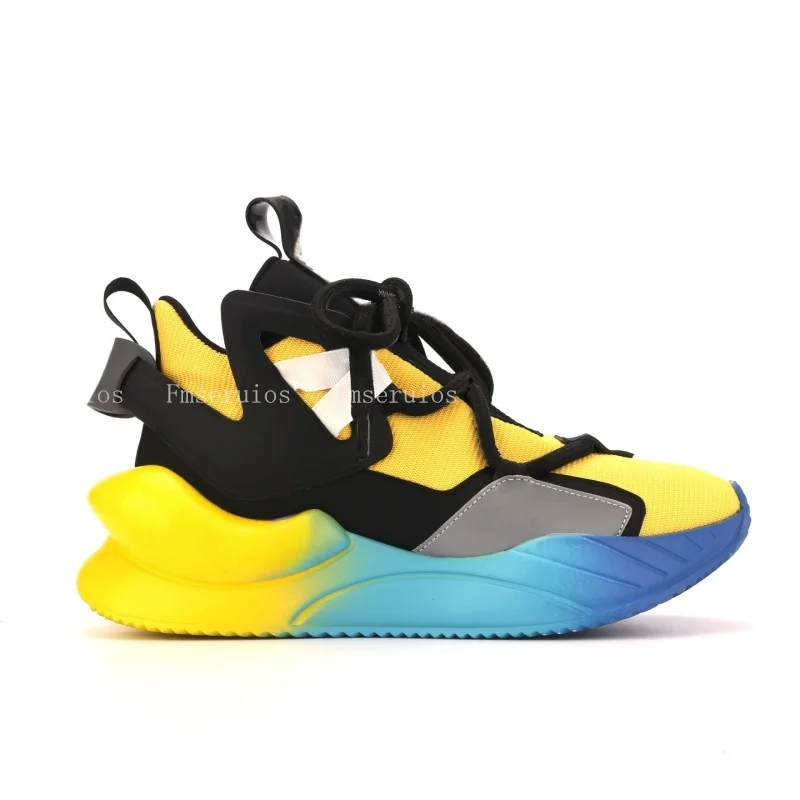 

Men Comfort Sneakers Round Toe Lace Up Thick Sole Mesh Breathable Mixed Color Sport Casual Fashion Design Daily Walking Shoes