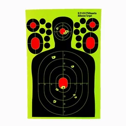 5pcs/set 9.5 Inch Body Shooting Targets Stickers Adhesive Reactivity Gun Binders Training Hunting Accessories Shoot Target Paper