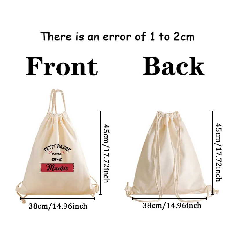 قطعة واحدة من حقيبة الظهر برباط بنمط مامي الفائق، كيس رياضي قابل للتعديل للسفر الرياضي، حقيبة تخزين خفيفة الوزن هدية عيد الجدة #2