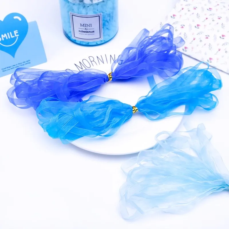 10meters 6mm/10mm Chiffon Transparent Organza Ribbon Gift Packaging DIY Handmade Bow Accessories Sewing Wedding Party Christmas