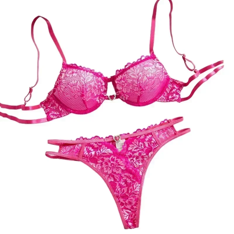 

Women's Bra Set Ultrathin Lace Breathable Sexy Adjustable Ladies Underwear Solid Color Soft Fashion Delicate Underwear Suit