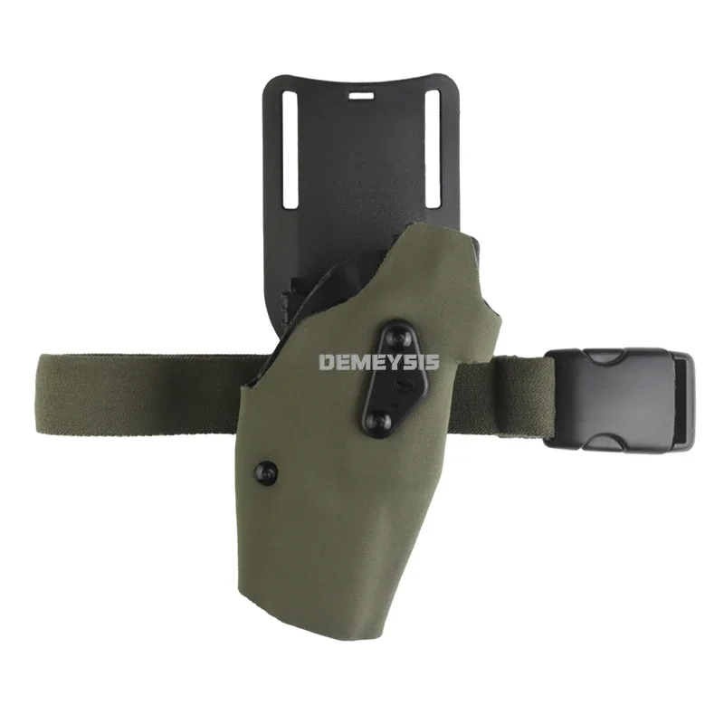 Tactical Glock 17 Holster Outdoor Shooting Hunting Drop Leg Gun Holder Quick Locking System Mount Adapter G17 Pistol Holsters